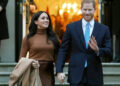 Meghan Markle and Prince Harry pictured in January 2020
