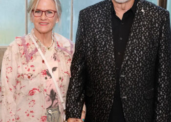 FRANKLIN, TENNESSEE - AUGUST 11: Kelly Owen and Randy Owen attend REAGAN: Original Soundtrack Album And REAGAN: Songs Inspired By The Film Celebration at The Factory At Franklin on August 11, 2025 in Franklin, Tennessee.