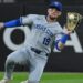Michael Massey looks comfortable in the outfield