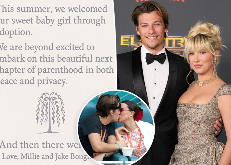 Millie Bobby Brown husband Jake Bongiovi adopt daughter