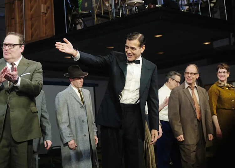 George Clooney with the cast of