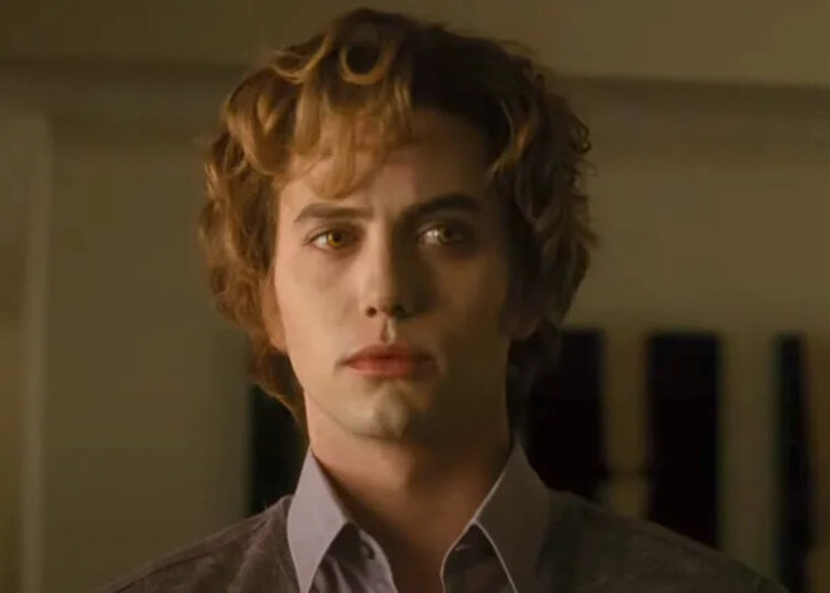 Jackson Rathbone as Jasper Hale during birthday party scene in Twilight Saga: New Moon.