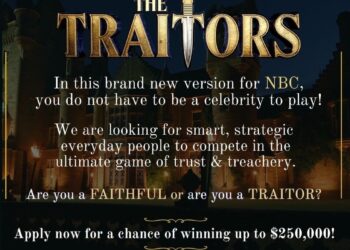 Casting announcement for NBC's The Traitors