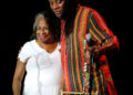 Hannibal Lokumbe embraces Marilyn Luper Hildreth during a 2022 jazz concert as part of the Freedom Fiesta celebration at the Yale Theater in Oklahoma City. Hildreth is the daughter of educator and civil rights leader Clara Luper.