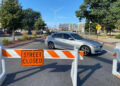 The Point Street Bridge in Providence was closed to traffic at about 8 a.m. Sunday, Aug. 24, 2025, so a movie crew could prepare lighting to film scenes for J.J. Abrams’ “Ghostwriter” Sunday night.