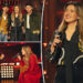 Kelly Clarkson with insets of the Jonas Brothers and Lizzo