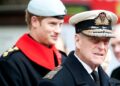 Prince Philip and Prince Harry in 2013
