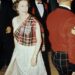Queen Elizabeth II dancing at the Ghillies Ball at Balmoral Castle in September 1971