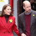 PONTYPRIDD, WALES - FEBRUARY 26: Catherine, Princess of Wales and Prince William, Prince of Wales during a visit to Pontypridd Market on February 26, 2025 in Pontypridd, Wales. In December 2024, Pontypridd was one of a number of towns across Wales which was hit by severe flooding as a result of Storm Bert and Storm Darragh. The Prince and Princess met with local residents, learning about their experiences and the impact of recent events in the town. (Photo by Chris Jackson/Getty Images)