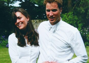 University sweethearts: Prince William and Kate Middleton on the day of their graduation ceremony at St Andrews University in June 2005. The couple met as freshers four years prior