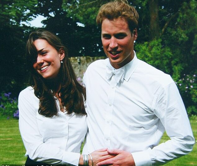 University sweethearts: Prince William and Kate Middleton on the day of their graduation ceremony at St Andrews University in June 2005. The couple met as freshers four years prior