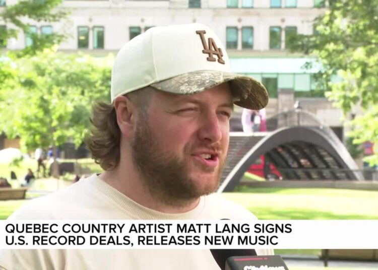 Quebec country artist Matt Lang signs U.S. deals, releases new music