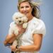 Queen Maxima of The Netherlands with her dog Mambo