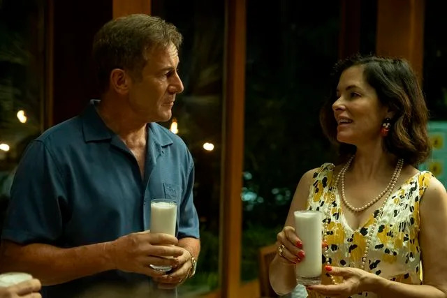 Fabio Lovino/HBO Jason Isaacs and Parker Posey as Timothy and Victoria Ratliff in season 3 of 'The White Lotus'