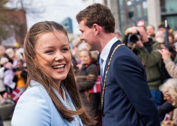 Princess Isabella swapped her usually formal attire for something far more casual