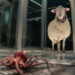 FX The alien eyeball attacks the sheep in 'Alien: Earth'