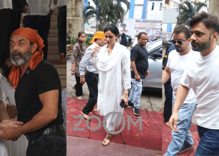 Shera's Father Prayer Meet: Bobby Deol, Daisy Shah, Rahul Vaidya And More Console Salman Khan's Bodyguard