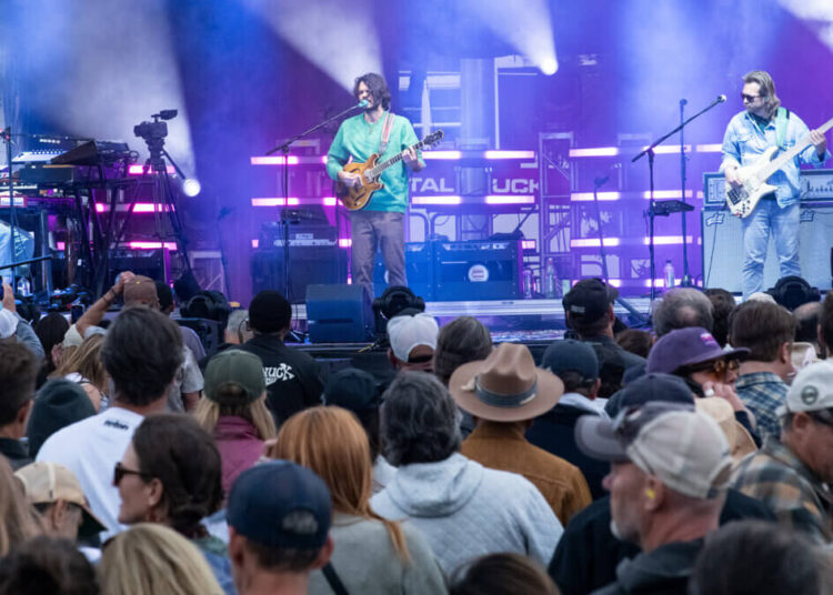 Jam band Goose plays during the headline act of at Park City Song Summit 2025.