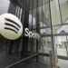 Spotify headquarters entrance in Manhattan.