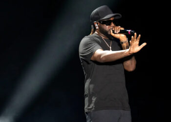 T-Pain performs on the Grandstand stage during the tenth day of the Iowa State Fair on Aug. 16, 2025, in Des Moines.