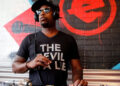 DJ Talib Kweli performs at the Elementz Block Party in Over-the-Rhine on Friday after his appearance at the Cincinnati Music Festival.