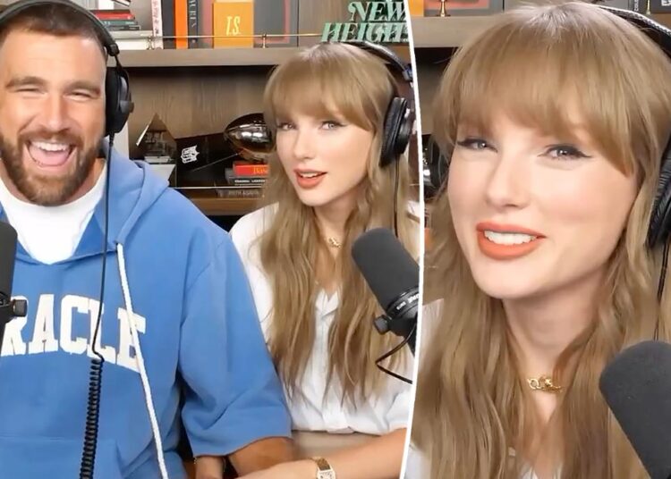 Taylor Swift cozies up to Travis Kelce and trolls 'male sports fans' in 'New Heights' preview