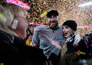 Taylor Swift's chat with the Kelces on 'New Heights' marks a milestone moment for podcasts