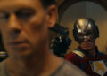 Peacemaker confronting his doppelganger .