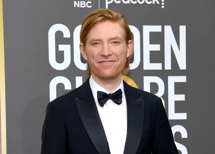 Domhnall Gleeson walks the carpet of the 80th Annual Golden Globe Awards