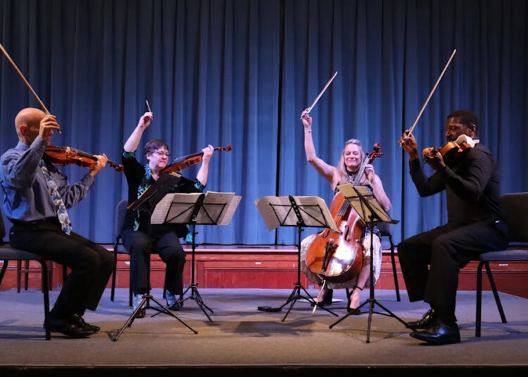 Serafin Ensemble's renditions bring to life chamber music treasures and include time-honored masterworks and less well-known selections. From left are Hal Grossman, violin; Kate Ransom, violin; Charae Krueger, cello; Amadi Azikiwe, viola.