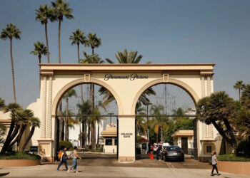 The Melrose Gate of Paramount Pictures Studio