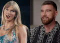 Taylor Swift from the Eras Tour movie and Travis Kelce's GMA interview.