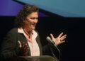 Dot-Marie Jones speaks at a Power of the Purse Luncheon in 2013 at the Gallo Center for the Arts in Modesto.