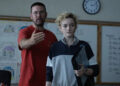 Zach Cregger and Julia Garner behind the scenes in Weapons.