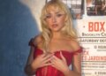 sabrina caprenter in red outfit