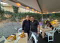 Actor/director/comedian Ben Stiller with Carmine Durso, general manager of 25 North in Mamaroneck. Stiller had the Chilean sea bass margarita.