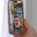 Slade Smiley on facetime with Gretchen Rossi (not pictured) with a new mustache