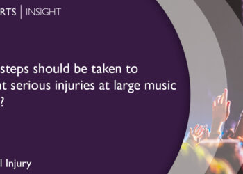 What steps should be taken to prevent serious injuries at large music events?