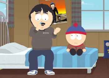 Randy and Stan Marsh in the new episode of "South Park," which aired on Aug. 20.