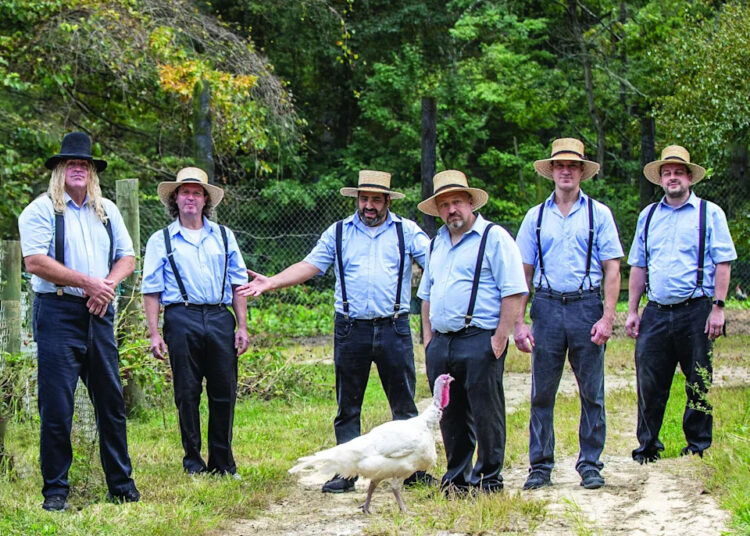 The Amish Outlaws feature a band that includes members who left the Amish church and now play full-time around the Mid-Atlantic region and beyond, covering tunes from 50 Cent to System of a Down.