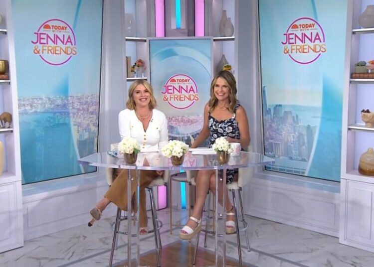 Jenna Bush Hager and Savannah Guthrie on the August 18, 2025, episode of NBC's 'Today With Jenna & Friends.'