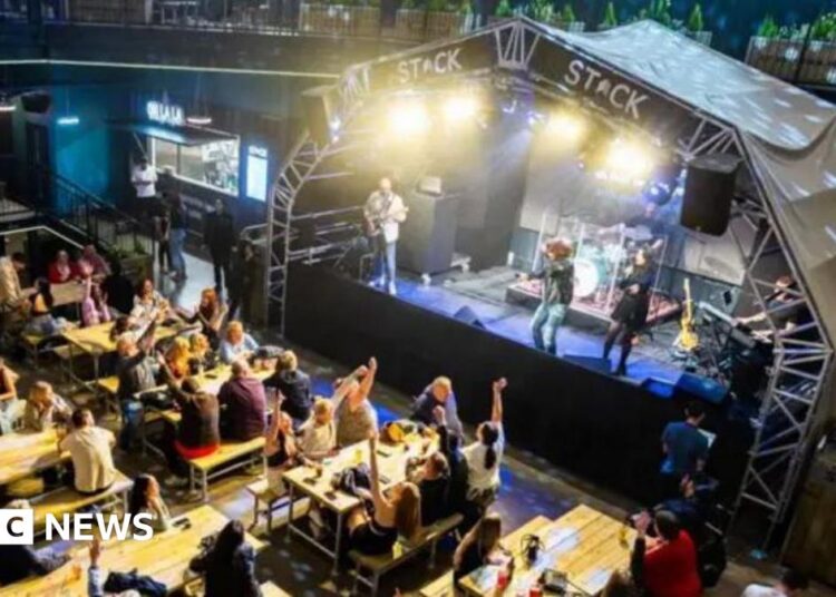 Photograph of the Stack entertainment venue which has already opened in Lincoln