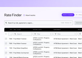 Wrapbook Launches Interactive Union Rate Finder for Entertainment