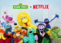 Sesame Street image of all the characters and the Netflix logo
