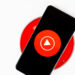 YouTube Music on smartphone stock photo 3
