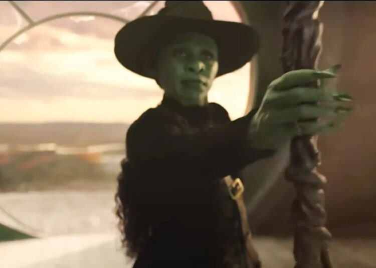 Cynthia Erivo as Elphaba in Wicked.