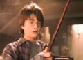 Harry Potter with a wand from Harry Potter and the Sorcerer's Stone.