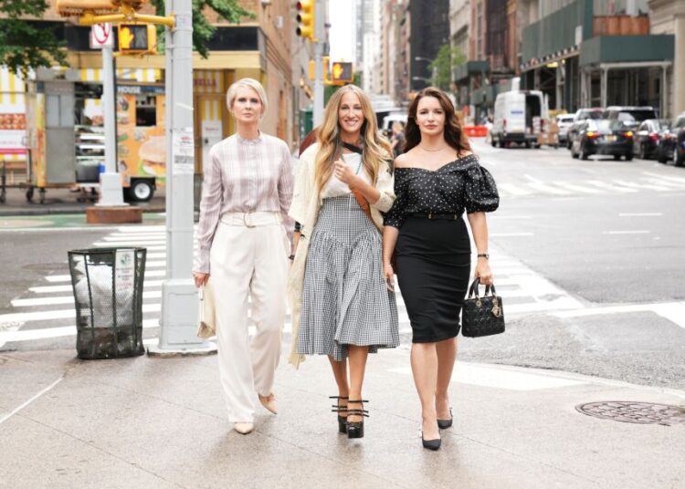 Cynthia Nixon, Sarah Jessica Parker and Kristin Davis in