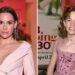A split of Christa B. Allen in 2019 and Christa at the 13 Going on 30 premiere in 2004.