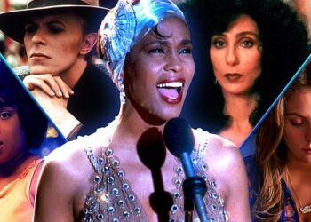 Cher in Moonstruck, Jennifer Hudson in Dreamgirls, David Bowie in The Man Who Fell to Earth, Whitney Houston in The Bodyguard, Lady Gaga in A Star is Born.